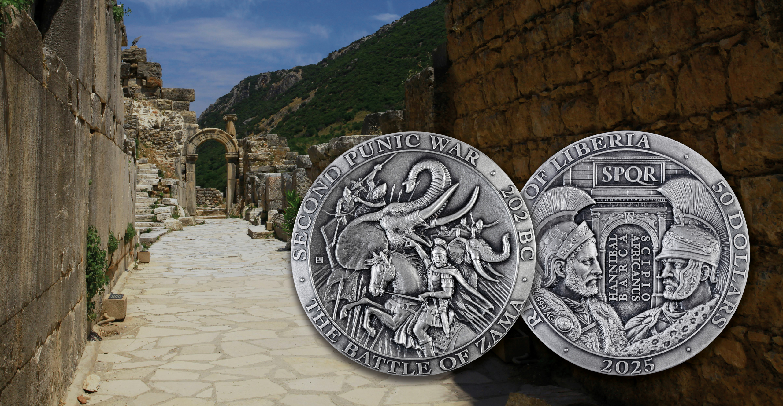 Roman Emipire - Battle of Zama coin