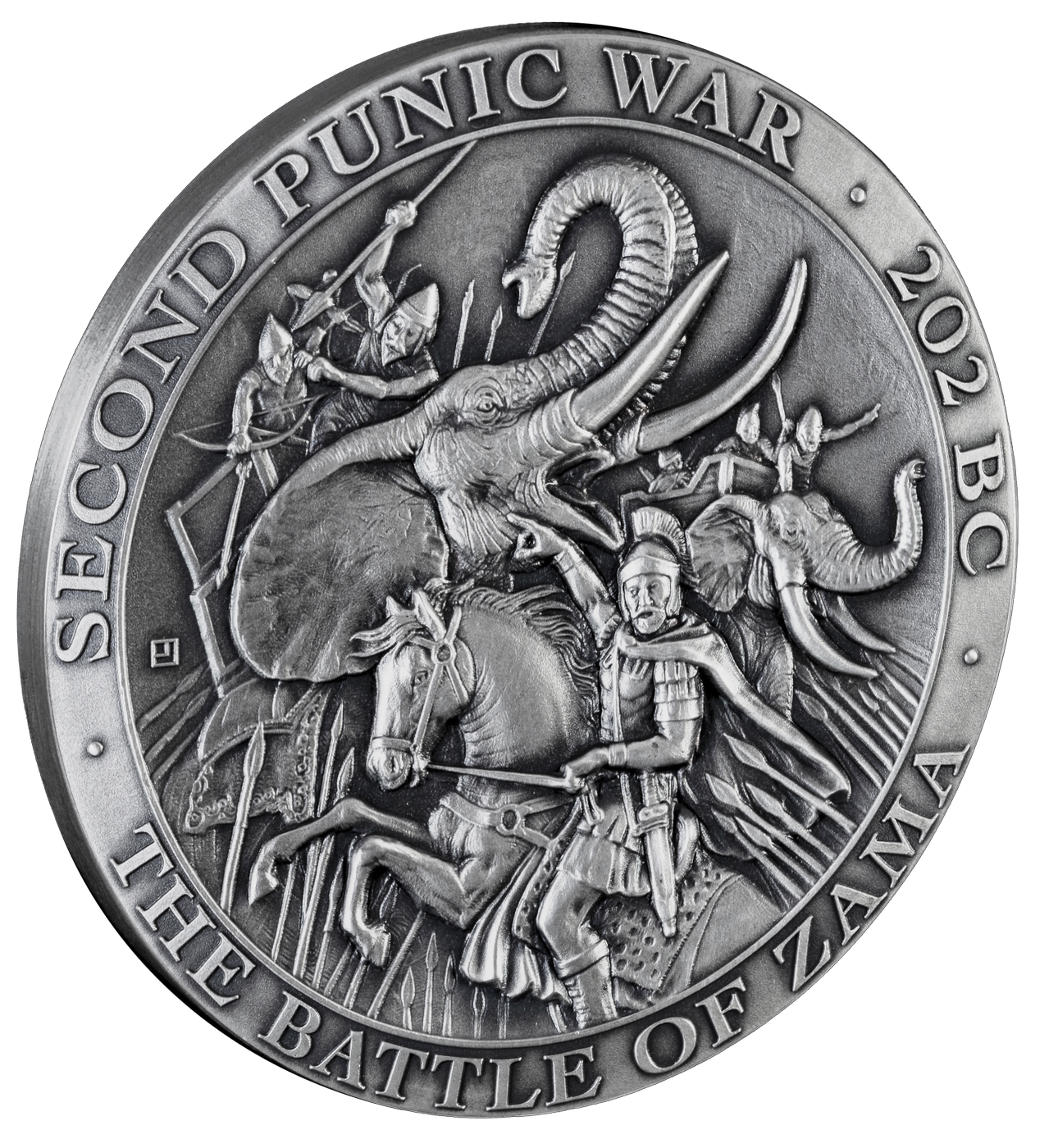 Battle of Zama - 5 oz silver coin - 2025 - Liberia - obverse
