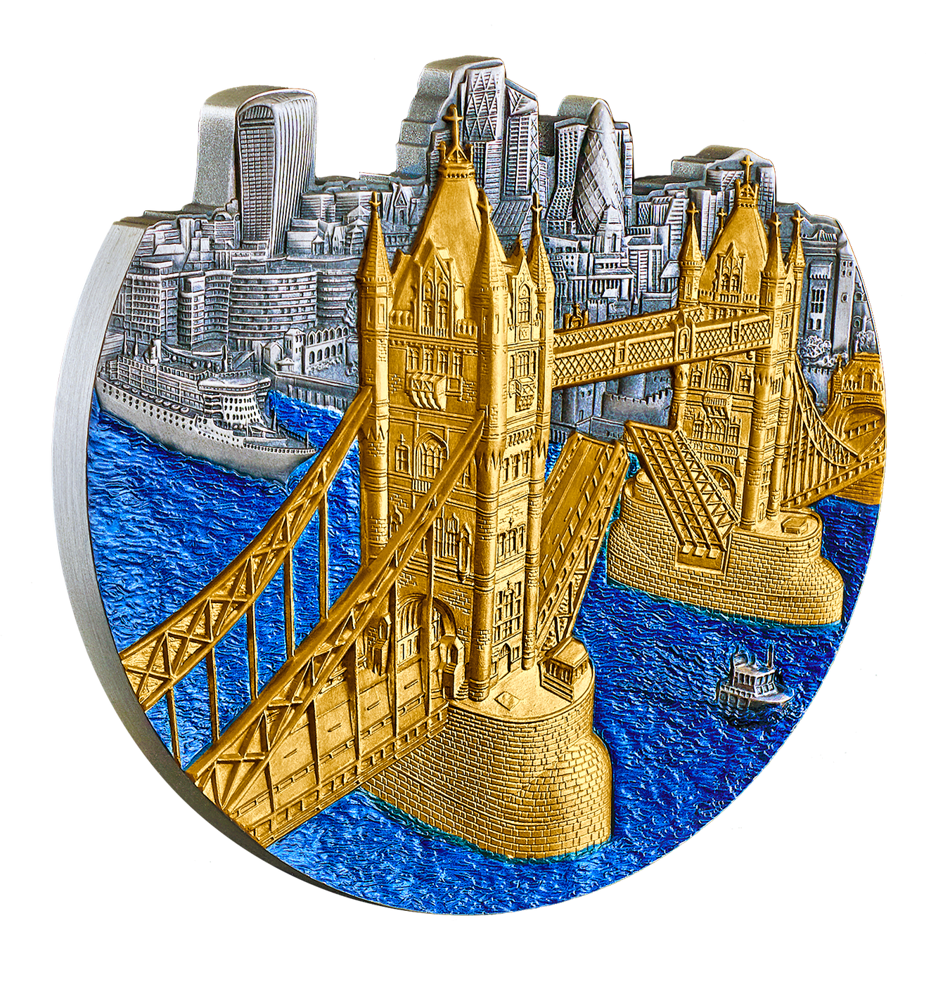 Tower Bridge - 5 oz silver coin - 2024 - République du Congo